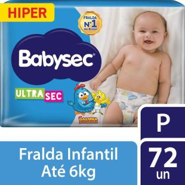 Imagem de Fralda Descartável Babysec Ultrasec Hiper Galinha Pintadinha P 72 Unid