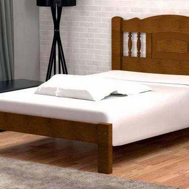 Imagem de Cama Queen Size Atenas de Madeira Maciça Angelim Imbuia
