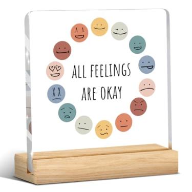 Imagem de Decoração de escritório de terapia, decoração de escritório de saúde mental, presente para conselheiro escolar, artigos de terapia essenciais, placa de acrílico para escritório de psicologia terapeuta