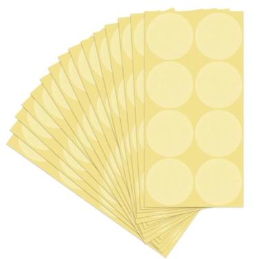 Imagem de Adesivos redondos transparentes, 15 folhas de selos de PVC autoadesivos à prova d'água de 5 cm para envelopes e cartas, total de 120 adesivos