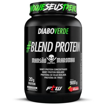 Imagem de BLEND PROTEIN DIABO VERDE 900 G - FTW (MORANGO)-Unissex