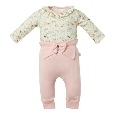 Imagem de Conjunto Bebê Menina Body Longo+Calça Clochard Gatinhos- Hug