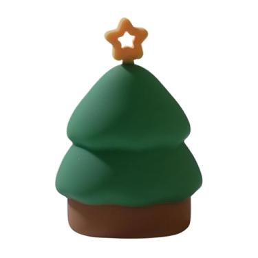 Imagem de KiBcsLic Luminária Noturna de Natal em Silicone, Decorativa e Artesanal para Quarto, Abajur de Mesa ou de Cabeceira com Toque, Ideal para Árvores de Natal, árvore de Natal