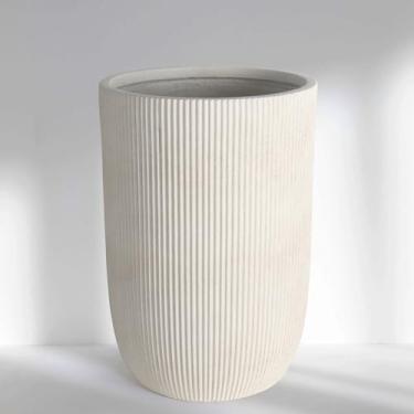 Imagem de Vaso rústico branco para decoração de casa, mesa de centro, prateleira, decoração de cornija