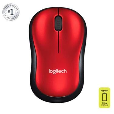 Imagem de Mouse Sem Fio M185 Vermelho - Logitech, Vermelho