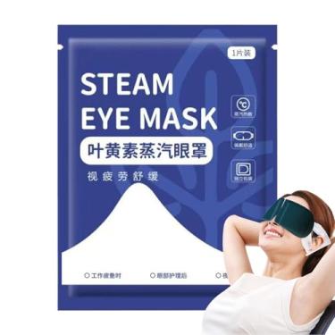 Imagem de Almofada aquecida para os olhos | Tapa-olhos de aquecimento para viagens - Venda respirável com bloqueio de luz para relaxamento, meditação, spa, cuidados noturnos, viagem, avião