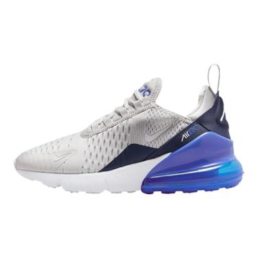 Imagem de Nike Tênis infantil Air Max 270 (943345-041, cinza vasto/azul-royal/azul trovão) branco), Cinza/Hyper Royal/Azul Trovão/Branco, 20