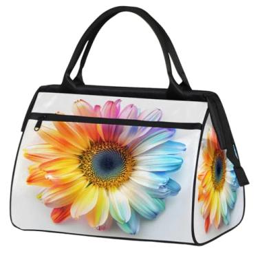 Imagem de Bolsa pequena para o fim de semana para mulheres e homens, estilo mandala, étnico, laranja, dobrável, bolsa de ginástica, bolsa de ginástica, Cor: 14, 15.2*8.3*11.6 inch
