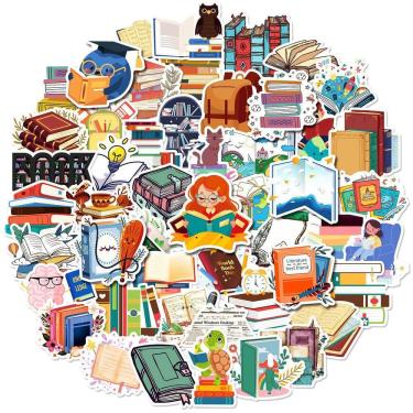 Imagem de Adesivos 50 unidades/lote, livros, leituras, vinil impermeável, Anime Sti