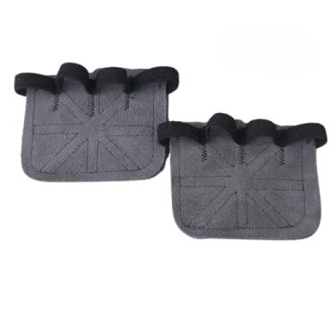 Imagem de Par Luvas de Couro Academia Musculacao Treino protecao Fitnees(Cinza)