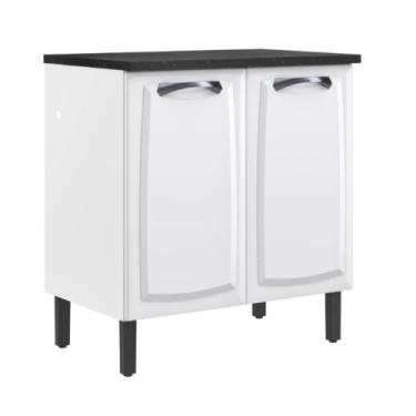 Imagem de Balcão de Cozinha Itatiaia Aço 2 Portas New Premium Branco Neve