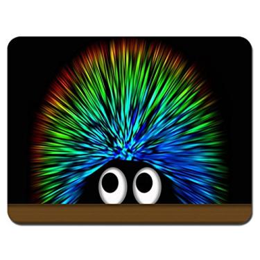 Imagem de Mouse pad para jogos - Base de borracha antiderrapante, superfície lisa para controle preciso do mouse, ideal para laptop, uso no escritório - 24 x 19 cm - Design fofo de porco-espinho