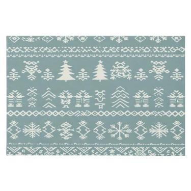 Imagem de CEBUGI Tapete de área 60 x 90 cm macio lavável tapete antiderrapante com suporte de borracha tapetes de área de Natal para sala de estar, quarto, decoração de casa