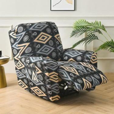 Imagem de Capa reclinável impressa, capas de cadeira, protetor de móveis, jacquard, respirável e durável, leve e lavável, para reunião de família - Tipo 01||Meio círculo único 65-90 cm