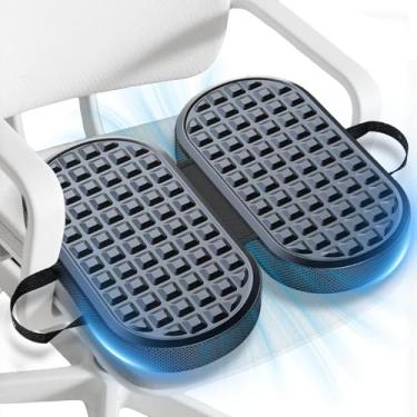 Imagem de Almofada de assento antiderrapante de espuma viscoelástica suporte ergonômico para carro de escritório XL-53 cm × 43 cm, dor nas costas e cóccix ciática, alívio de pressão, cadeira de rodas para jogos