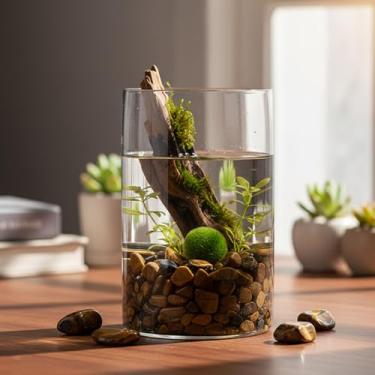 Imagem de Pedra de cristal - decoração de pedras de aquário, cascalho de peixe, lascas de pedra rolada para enchimento de vaso de paisagem, artesanato DIY, plantas de interior