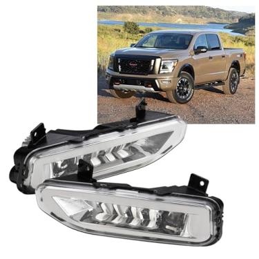 Imagem de 1 projetor de farol de neblina LED de alta qualidade do lado do passageiro para Nissa.n Frontier Sentra Titan XD Versa Rogue Sport Leaf Qashqai Kicks 261558995C NI2592141 NI2593141 26150 8996C