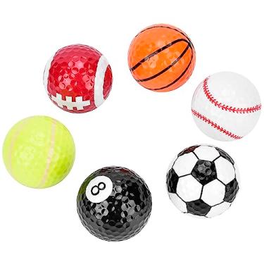 Imagem de Acouto : Bolas de Treinamento de Basquete - 6 Peças de Basquete/futebol/vôlei Padrão Bolas de Prática de de Golfe Treinamento Interno - Equipamentos Esportivos Crianças Adultos