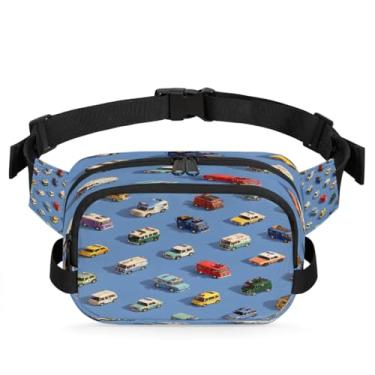 Imagem de Pochete de jardim com flores de primavera para mulheres e homens com alça ajustável, bolsa transversal, bolsa de peito, bolsa tiracolo, Cor 4