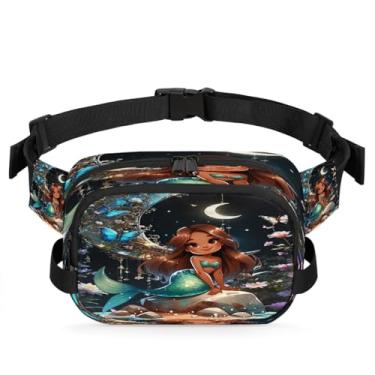 Imagem de Pochete colorida de libélula de vidro para mulheres e homens com alça ajustável, bolsa transversal, bolsa de peito, bolsa tiracolo, Cor 12