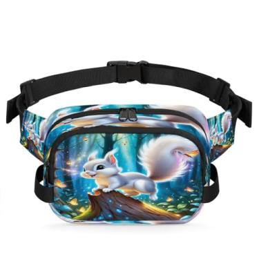 Imagem de Pochete de praia de areia preta pôr do sol para mulheres e homens com alça ajustável, bolsa transversal, bolsa de peito, bolsa tiracolo, Cor 16