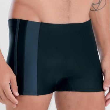 Imagem de Sunga Boxer Lisa Com Bolso Lateral Plus Size-Masculino