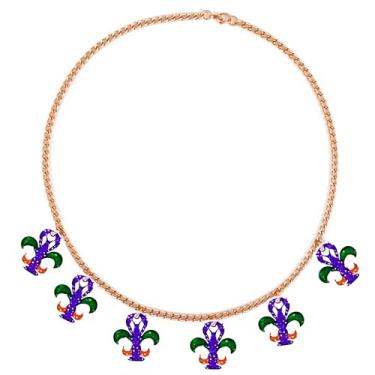 Imagem de LKingel Colares de carnaval para mulheres, pingente de máscara, chapéu, pingente, colar, gargantilha de carnaval, desfile, festas, roupas de carnaval, acessórios, Large, Acrílico, Sem Pedra Preciosa