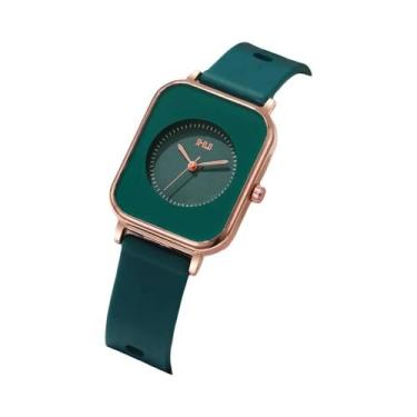 Imagem de Relógio Casual Feminino De Quartzo Com Pulseira De Silicone, Relógio E