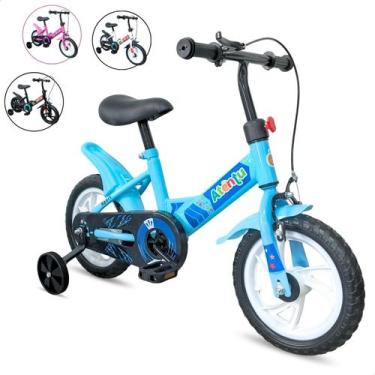 Imagem de Bicicleta Infantil Aro 12 Rodinhas Removíveis Leve Segura Pedal Antide