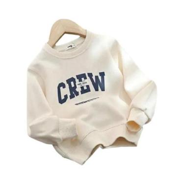 Imagem de Camiseta De Manga Longa De Algodão Para Crianças, Suéter De Primavera 