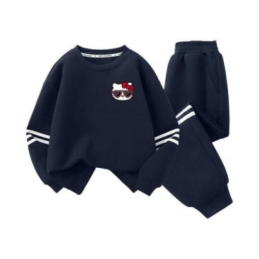 Imagem de Conjunto De Moletom Hello Kitty Para Menina, Roupas De Outono Para Cri