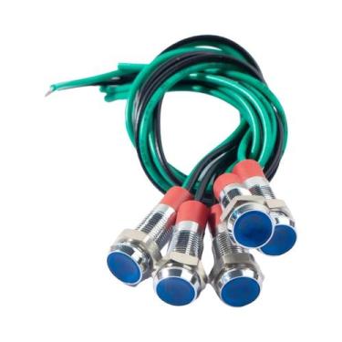 Imagem de Luzes Indicadoras De Metal LED De 6mm À Prova d'Água 12V-24V 110V-220V