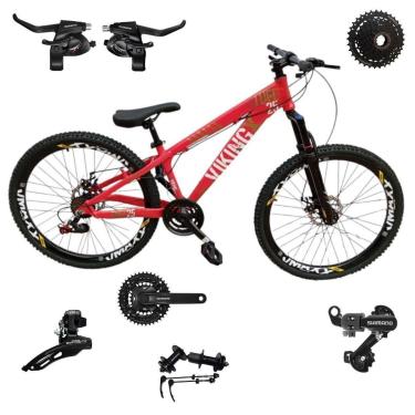 Imagem de Bicicleta 26 VikingX T25 24v Cubo K7 SHIMANO Freeride Pneu 26 Cravudo-Unissex