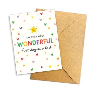 Imagem de Podagree First Day of School Card Back to School Cards for Teen Boys Girls, Off to College Gifts for Him Her Senior Year Gift Senior 2026 Card for Son Daughter (Teacher Card2)