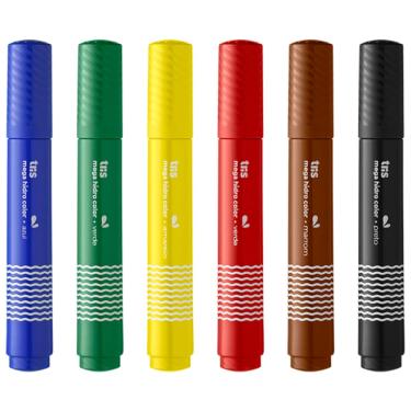 Imagem de HIDROCOR MEGA HIDRO COLOR - SUPER JUMBO - 6 CORES - TRIS