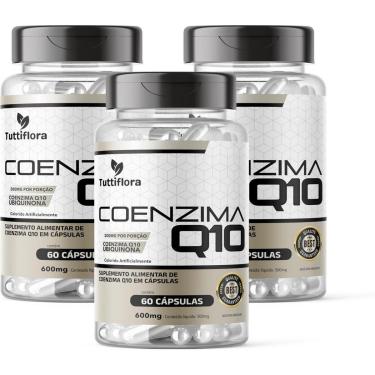 Imagem de Kit Com 03 - Coenzima Q10 (200mg P/Porção) 60 Cápsulas TuttiFlora-Unissex