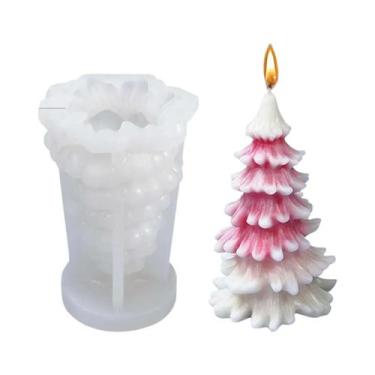 Imagem de Molde De Silicone Para Árvore De Natal 3D Para DIY, Fabricação De Vela