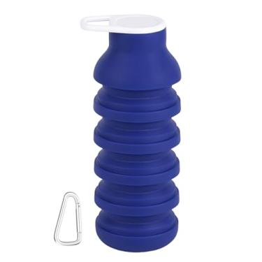 Imagem de Copo Portátil,Caneca de Campismo | Garrafa de Água em Silicone Alimentar Portátil com Tampa para Avião Acampamento Viagem Caminhada Ciclismo e Atividades ao Ar Livre