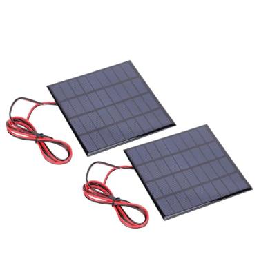 Imagem de Generic Módulo Carregador de Painel Solar DC9V 2W Com Desempenho Estável para Carregadores Solares de Celular, 2pcs Painéis Solares Epóxi para Lanternas