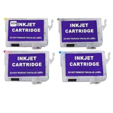 Imagem de Garosa Cartuchos de Tinta Recarregáveis ​​vazios Cartuchos de Impressora Recarregáveis ​​4 Pacotes 604XL Compatíveis Com Expression Home XP-2200 XP-3200-4200 Com Chip Permanente de