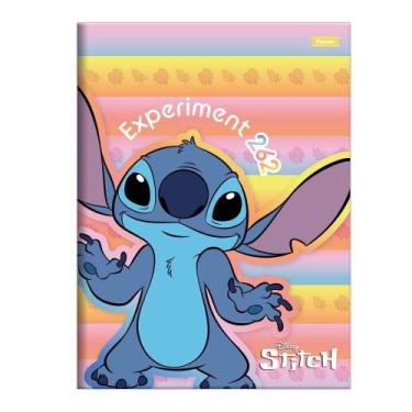 Imagem de Caderno Universitário Brochura Stitch 80 Folhas Foroni, Modelo II