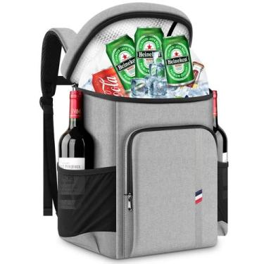 Imagem de Mochila Bolsa Térmica Cooler Grande para Cerveja e Refri 23L Gelo Prai