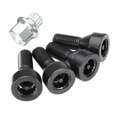 Imagem de Parafusos de roda para BMW Z4 Z3 M6 para M5 M3 1 conjunto de kit de porca de bloqueio M12X1.5 Parafusos de cubo de roda carro Oe 36136786419