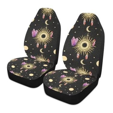 Imagem de xigua Suns Capas de assento de carro dianteiras universais, pacote com 2, capas protetoras de assento de carro respiráveis para decoração de interiores automotivos, SUV, carros automotivos, caminhões