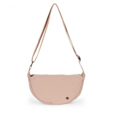 Imagem de Bolsa Meia Lua Transversal Náilon Up4you Rosa