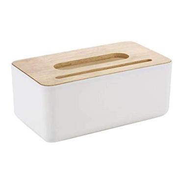 Imagem de GHJUMKFDF Caixa de lenços, suporte de papel, retangular para sala de estar de hotel, organizador de mesa, utensílios domésticos, caixas de lenços