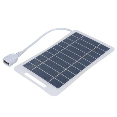 Imagem de Alomejor Painéis Solares, Carregador USB Monocristalino para Acampamento Ao Ar Livre, Caminhadas Em RV, Painel de Carregamento Solar Leve de 9x16,5 Cm Com Alta Eficiência