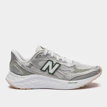 Imagem de Tênis New Balance Fresh Foam Arishi V'4 Feminino, Cinza, Verde, 35