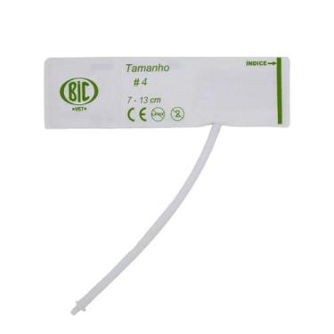 Imagem de Braçadeira Manguito Vet. N4 (7 A 13Cm) 1 Via Desc. Bic Vet