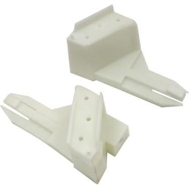 Imagem de 1 par de suportes de para-choque dianteiro esquerdo e direito compatível com Mitsubishi Lancer 2008 2009 2010 2011 2012 2013 2014 2015 2016 2017 substitui 6400A852 6400A851 MI1043104 MI1043104 10421